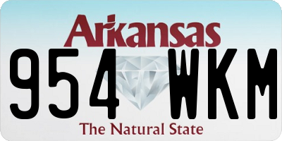 AR license plate 954WKM