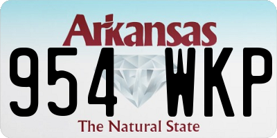 AR license plate 954WKP