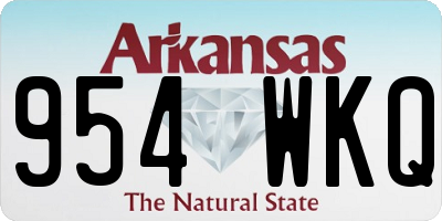 AR license plate 954WKQ