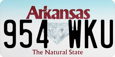 AR license plate 954WKU