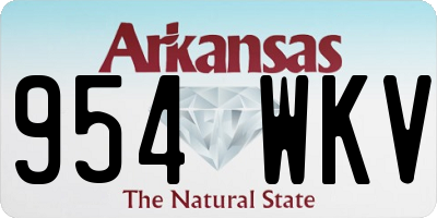 AR license plate 954WKV
