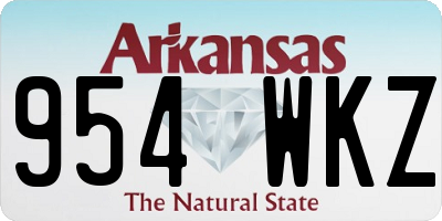 AR license plate 954WKZ