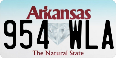 AR license plate 954WLA