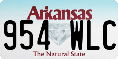 AR license plate 954WLC