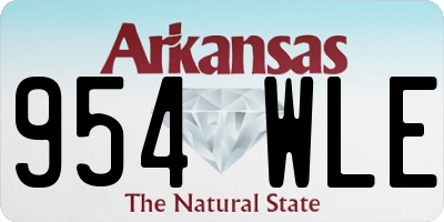 AR license plate 954WLE