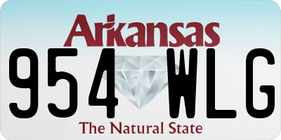 AR license plate 954WLG