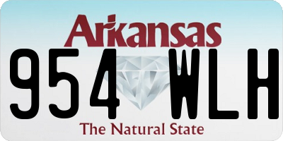 AR license plate 954WLH