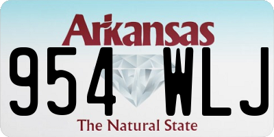 AR license plate 954WLJ