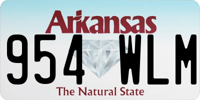 AR license plate 954WLM
