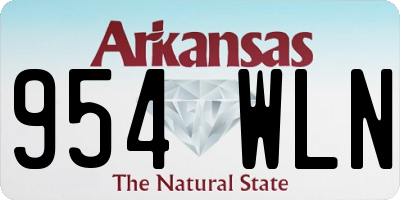 AR license plate 954WLN