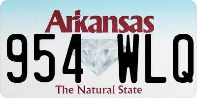 AR license plate 954WLQ