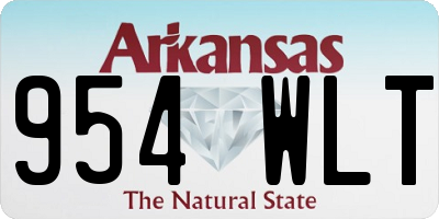 AR license plate 954WLT
