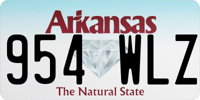 AR license plate 954WLZ