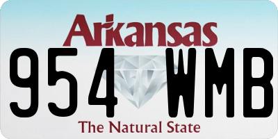 AR license plate 954WMB