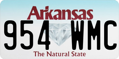 AR license plate 954WMC