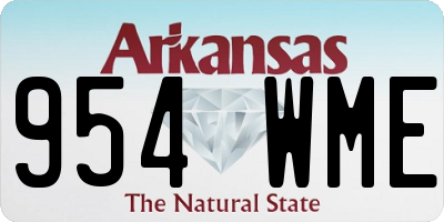 AR license plate 954WME
