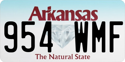 AR license plate 954WMF