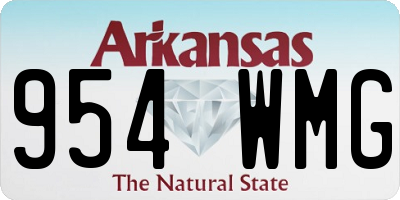 AR license plate 954WMG