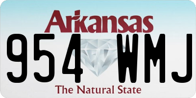AR license plate 954WMJ