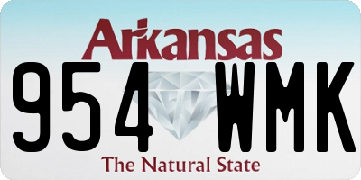 AR license plate 954WMK