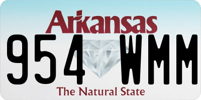 AR license plate 954WMM