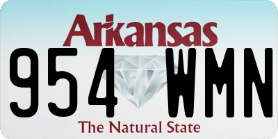 AR license plate 954WMN