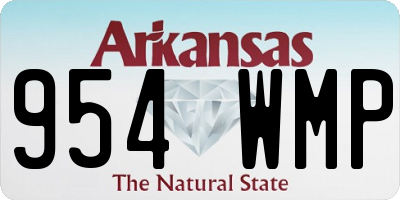 AR license plate 954WMP