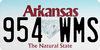 AR license plate 954WMS