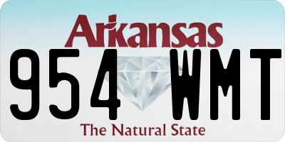 AR license plate 954WMT