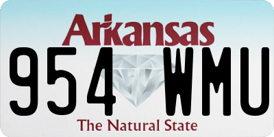 AR license plate 954WMU