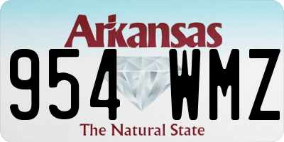 AR license plate 954WMZ