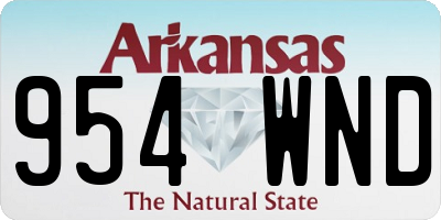 AR license plate 954WND