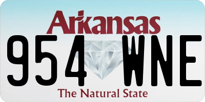 AR license plate 954WNE