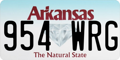 AR license plate 954WRG