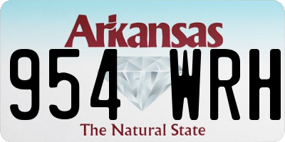 AR license plate 954WRH