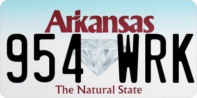 AR license plate 954WRK
