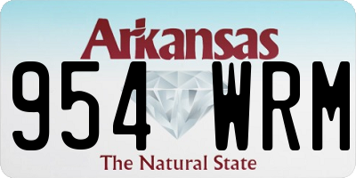 AR license plate 954WRM