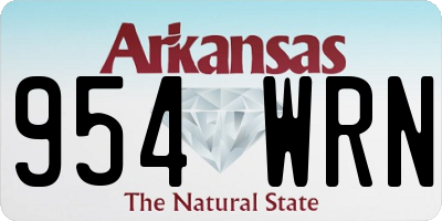 AR license plate 954WRN