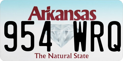 AR license plate 954WRQ
