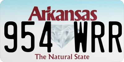 AR license plate 954WRR