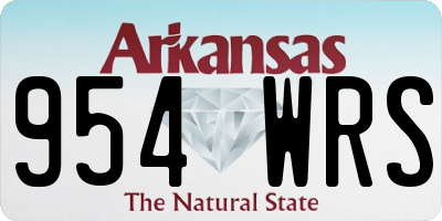 AR license plate 954WRS