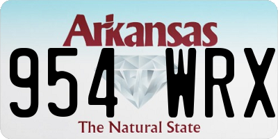 AR license plate 954WRX