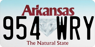 AR license plate 954WRY