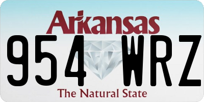 AR license plate 954WRZ