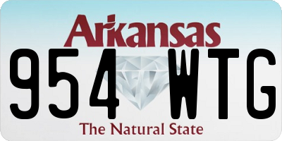 AR license plate 954WTG