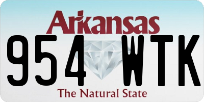 AR license plate 954WTK
