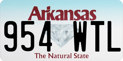AR license plate 954WTL