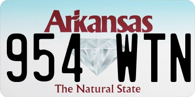 AR license plate 954WTN