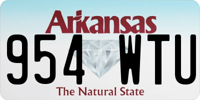 AR license plate 954WTU