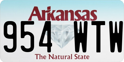 AR license plate 954WTW